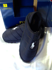 New Men's Polo Ralph Lauren Everett II Slippers - Black - Size 9