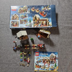 Lego Santa's Workshop 10245 RETIRED Complete 1/3 Manuals Christmas Elves Sleigh