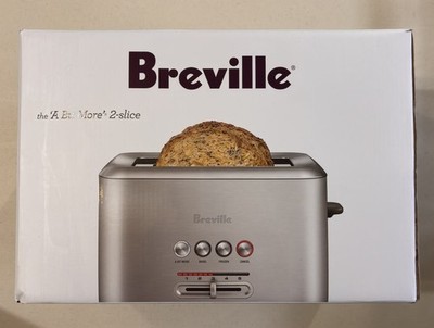 Toaster 2 Slice  A Bit More  Brushed Stainless Steel Breville BTA720XL  NIB