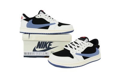 Nike Air Jordan 1 Low OG Travis Scott DM7866-040 Black White Blue