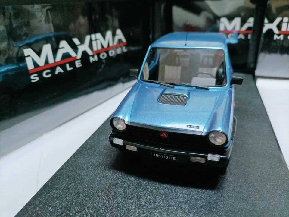MAXIMA 1:18 Autobianchi 7 Series Mini Car Model Autobianchi A112 1984 Blue - Image 4 of 4
