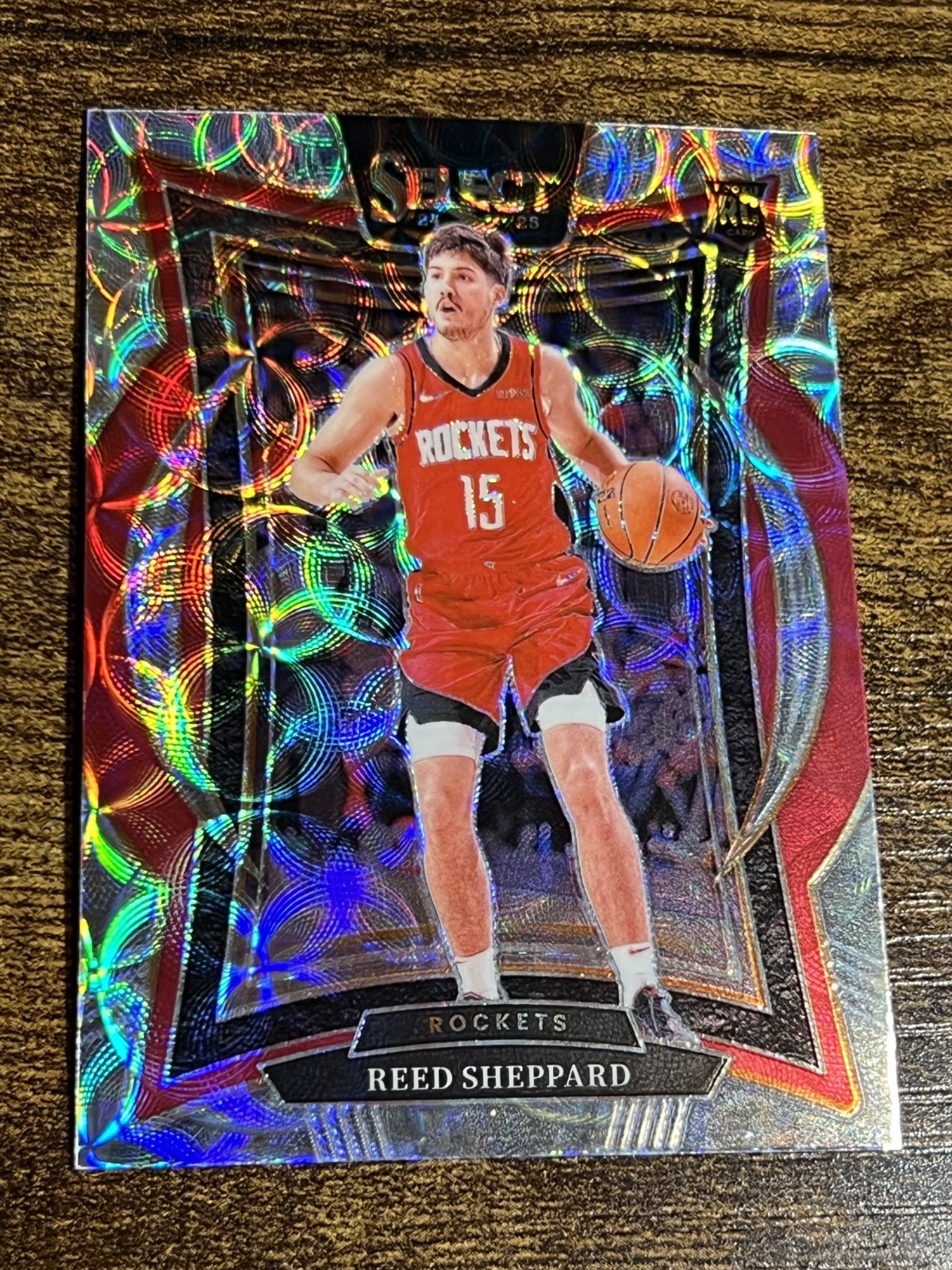 REED SHEPPARD 2024 Panini Select Silver Scope Prizm #68 Rookie Concourse