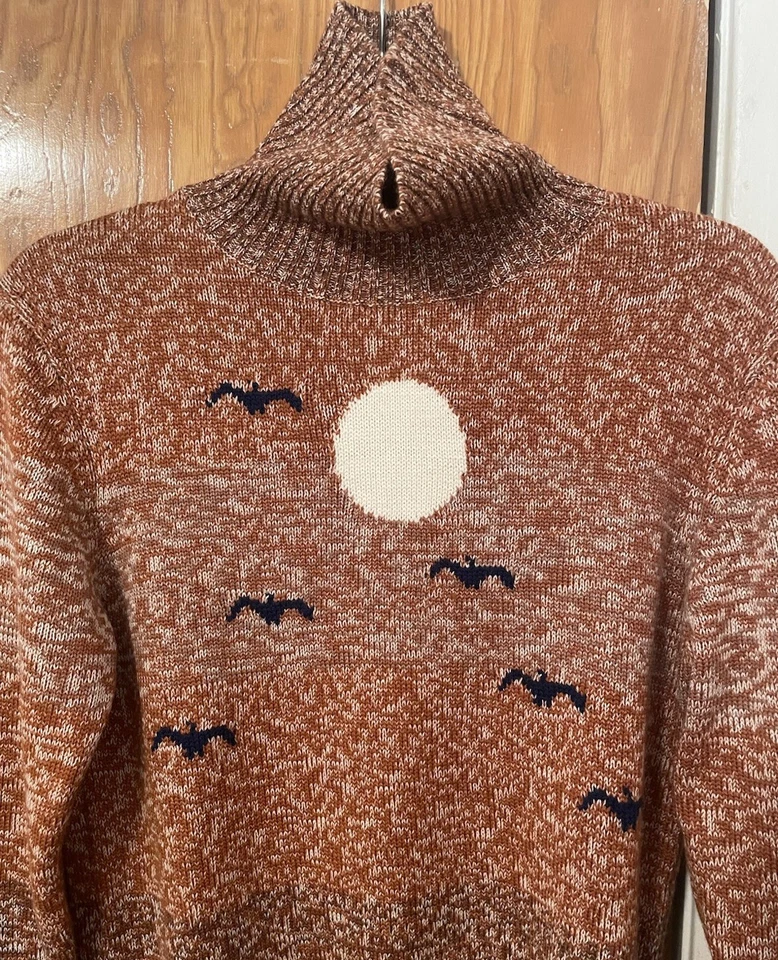 Suéter tejido de pájaros cuello alto STONED IMMACULATE talla M California Foto 4 de 4