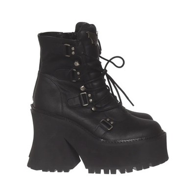 Killstar, Schnürstiefel, Größe: 39, Schwarz, Damen #kBb