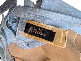 Dita Von Teese Dahlia Balconette Bra 38D Light Blue Lace Cage Strappy D58457