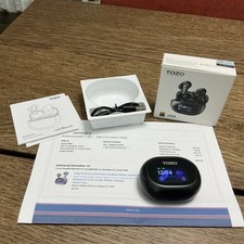 TOZO NC20 Pro Wireless Earbuds Smart Touch Screen Bluetooth Headset-Open Box