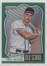 2021 Panini Prizm Old School Green Prizm Eddie Mathews #OS-4 HOF 2ra