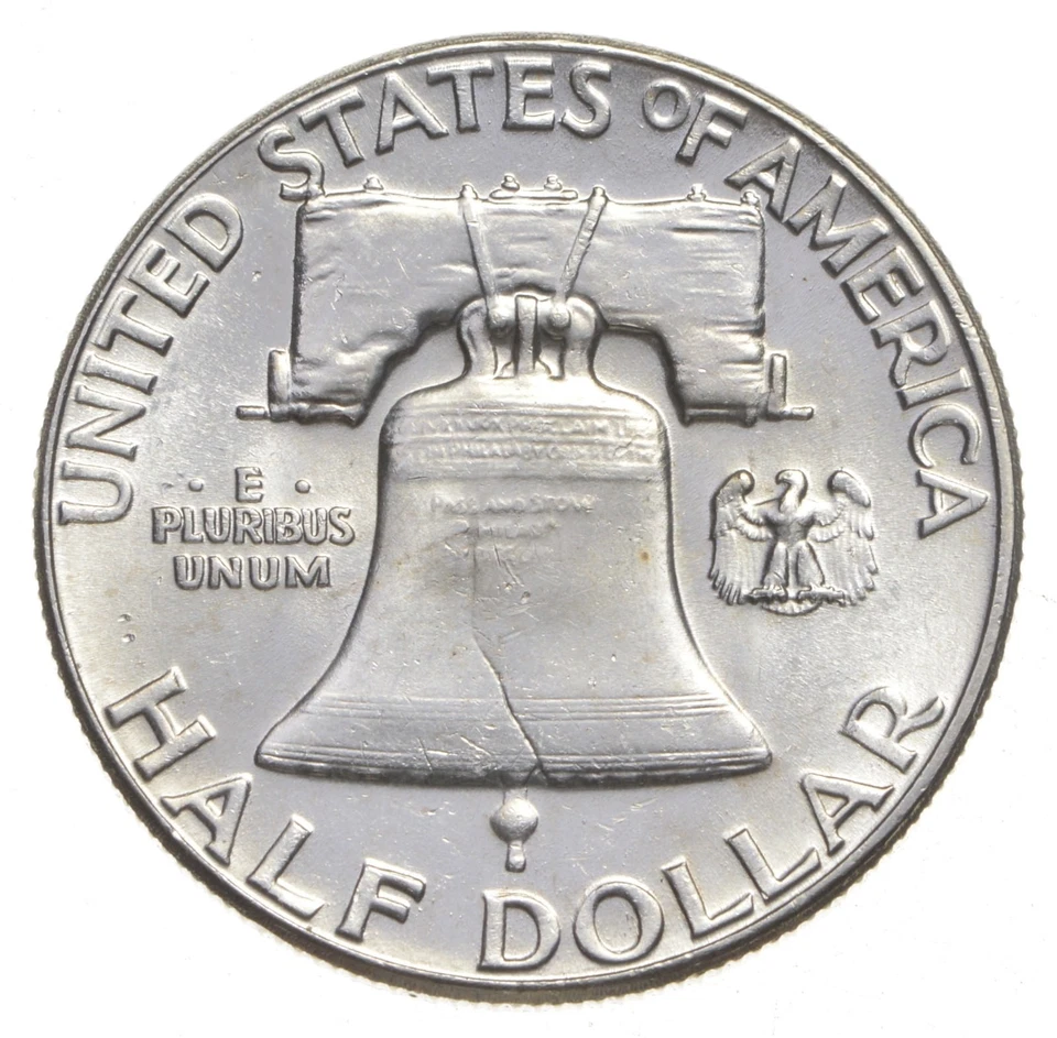 Choice Unc 1962 P Franklin Half Dollar Gem BU From Original Roll - Image 2 of 3