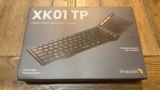 ProtoArc XK01TP Foldable Wireless Bluetooth Keyboard Touchpad  Case Brand New