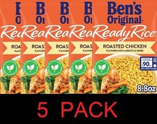Ben's Original Ready Rice Roasted Chicken Carrots Herbs 8.8 oz Pouch - 5 PACK