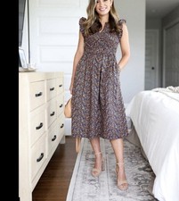 j crew womens midi dress small