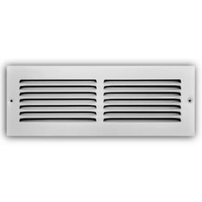 14 In. X 4 In. Steel Return Air Grille in White