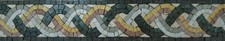 Braids Ancient Traditional Repetitive Border Marble Mosaic