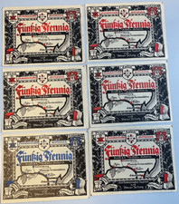 05-14  Plön, 6x 50 Pfennig, ohne Datum (1921), Erh.: UNC - XF