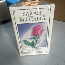NOS Sarah Michaels Vintage 90s Rose Mist Body Soap Bar USA Made - 6 Pack Sealed