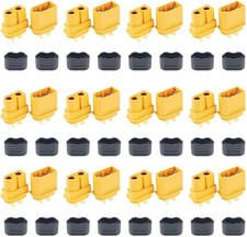 12 Pair XT60H Male Female Bullet Connectors Plug w/ Sheath for RC Lipo Battery