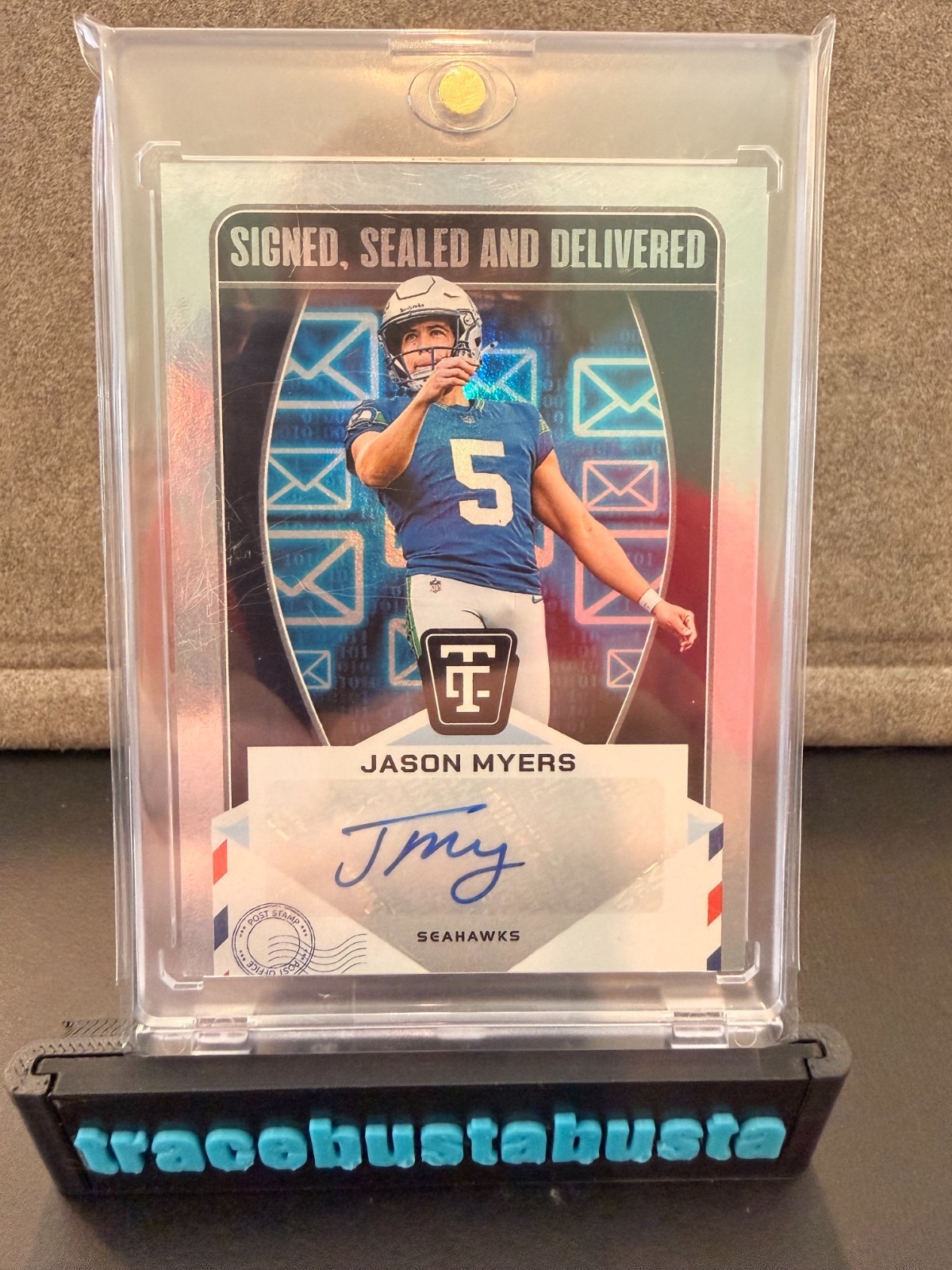 2024 Panini Totally Certified Jason Myers Signed Sealed Delivered Auto #SSD-JMS
