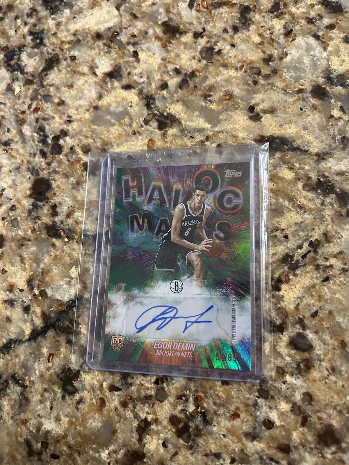 2025/26 Topps Havoc Marks Egor Demin Auto Autograph Nets RC Rookie Green /99