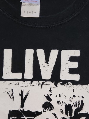 Live The Band Live Loud Concert Black Tshirt Adult Large Gildan | eBay