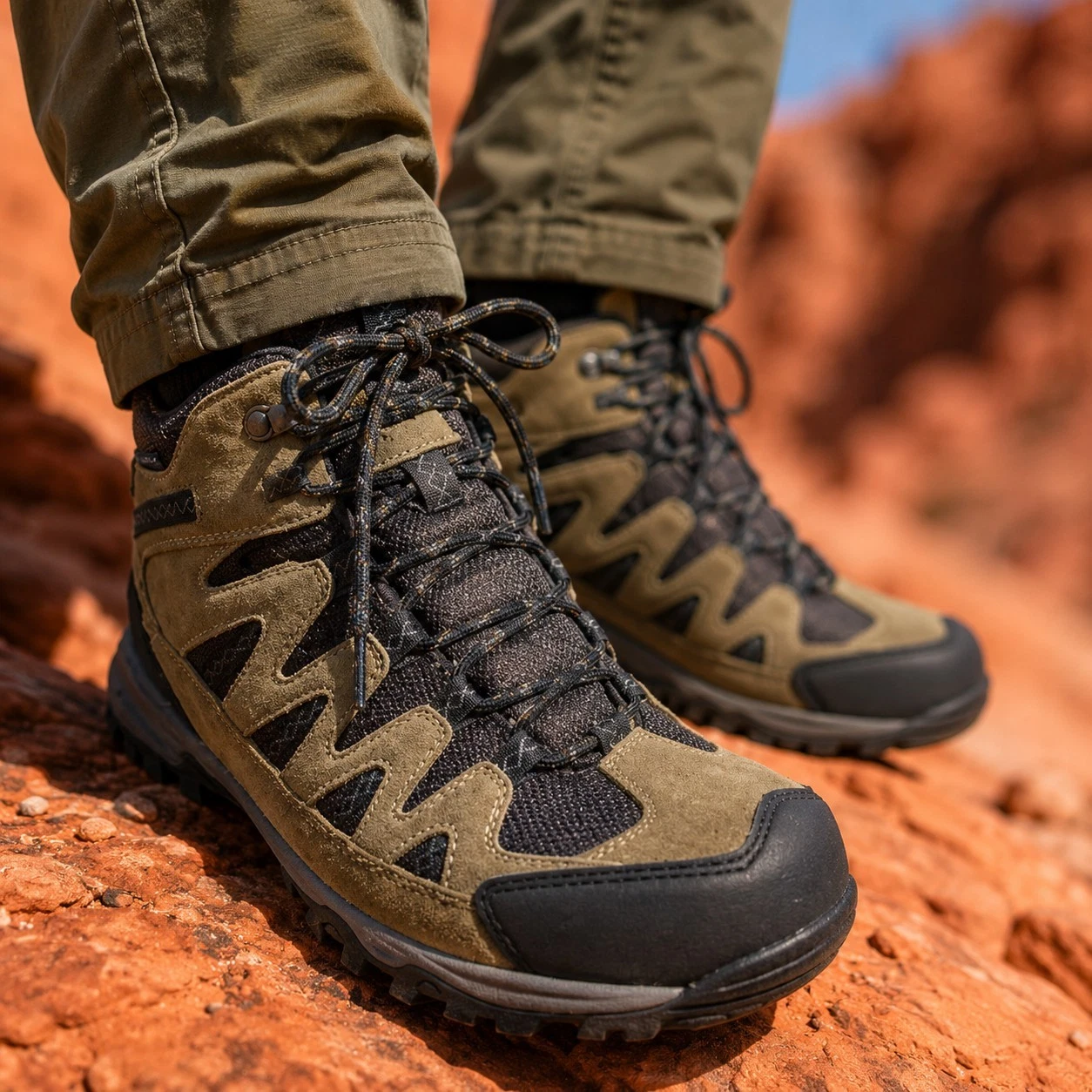 Eddie Bauer Ridgeline Hiking Boots Men's 11M Brown Outdoor Trail Gorpcore
