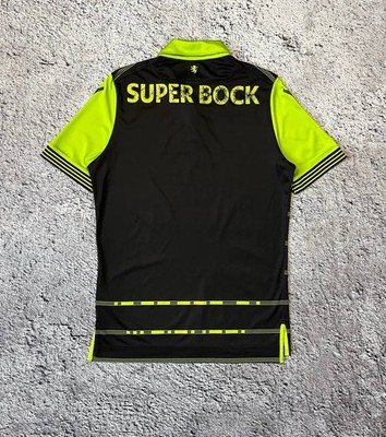 Macron Sporting CP Lisbon Football Shirt Jersey 2017-2018 Black