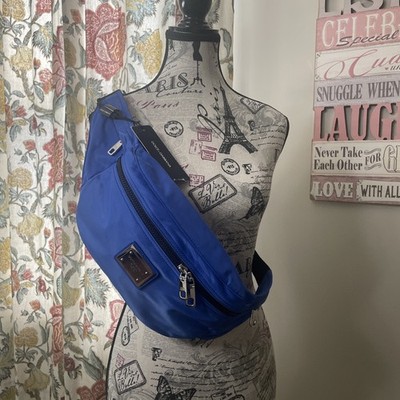 Dolce & Gabbana Blue Waist (BUM) Belt/Bag BLUE   NWT Unisex 4 Zip Pockets Total