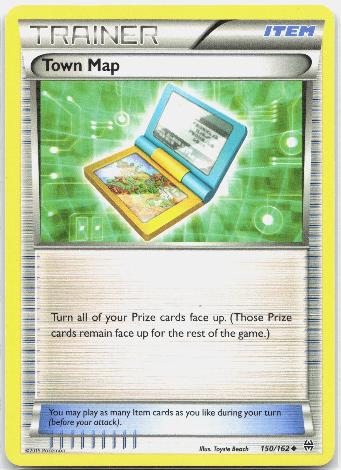 Town Map Uncommon XY - BREAKthrough BKT Item Normal 150/162 2015 LP