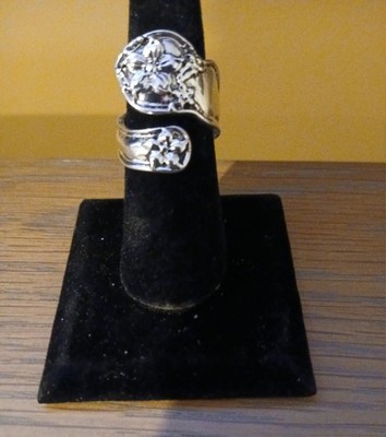 stargazer tiger lily spoon ring 925 silver
