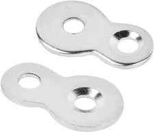 20 Pack Figure 8 Steel Desk Top Fastener Clip - Heavy Duty Figure-Eight