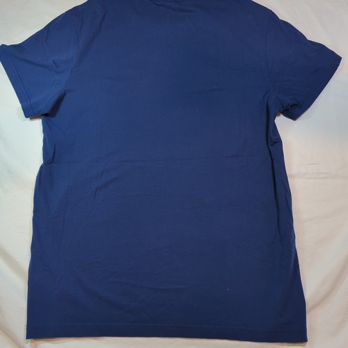 G Star Raw Logo Graphic Shirt Mens Blue Short Sleeve Crew Neck Sustainable - Picture 8 of 9