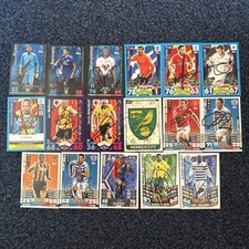 17 Signed Match Attax Cards Inc Brighton, Liverpool, Tottenham & Man United
