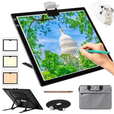 A3 Light Board for Diamond Painting - Rechargeable Tracing Light Box with Car...