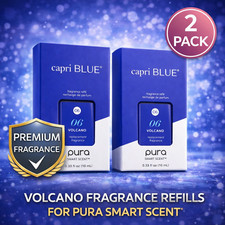 Pura Capri Blue Volcano Smart Diffuser Replacement Fragrance Refill 2 Pieces