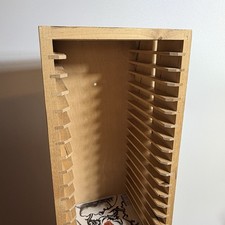Ikea Boalt Wooden CD Storage Racks Stores 70 CDs 23" Inch Tall Light Wood