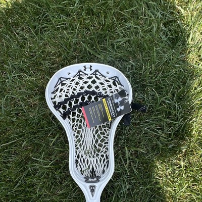 Under Armour Command II Strung Lacrosse Head Attack/Midfield White/Black