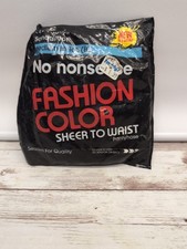 Vintage No Nonsense Pantyhose Sheer to Waist Fashion Color Navy Medium To Tall B