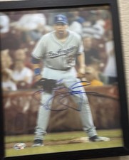Signed 8X10 JAMES LONEY Los Angeles Dodgers Autographed  Photo - COA