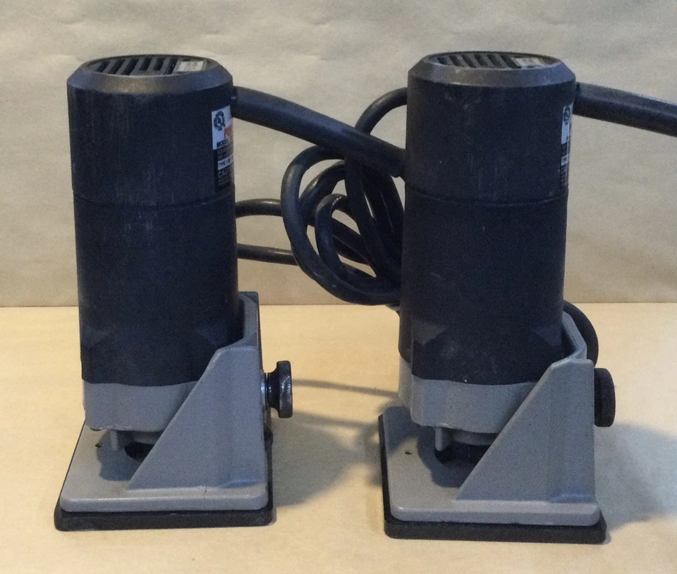 Lot of 2, Porter Cable 7301 HD Trim Routers w/7309 Bases, EUC - Image 4 of 4