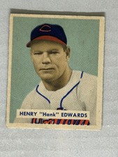 Henry "Hank" Edwards 1949 Bowman #136 Rookie Cleveland Indians