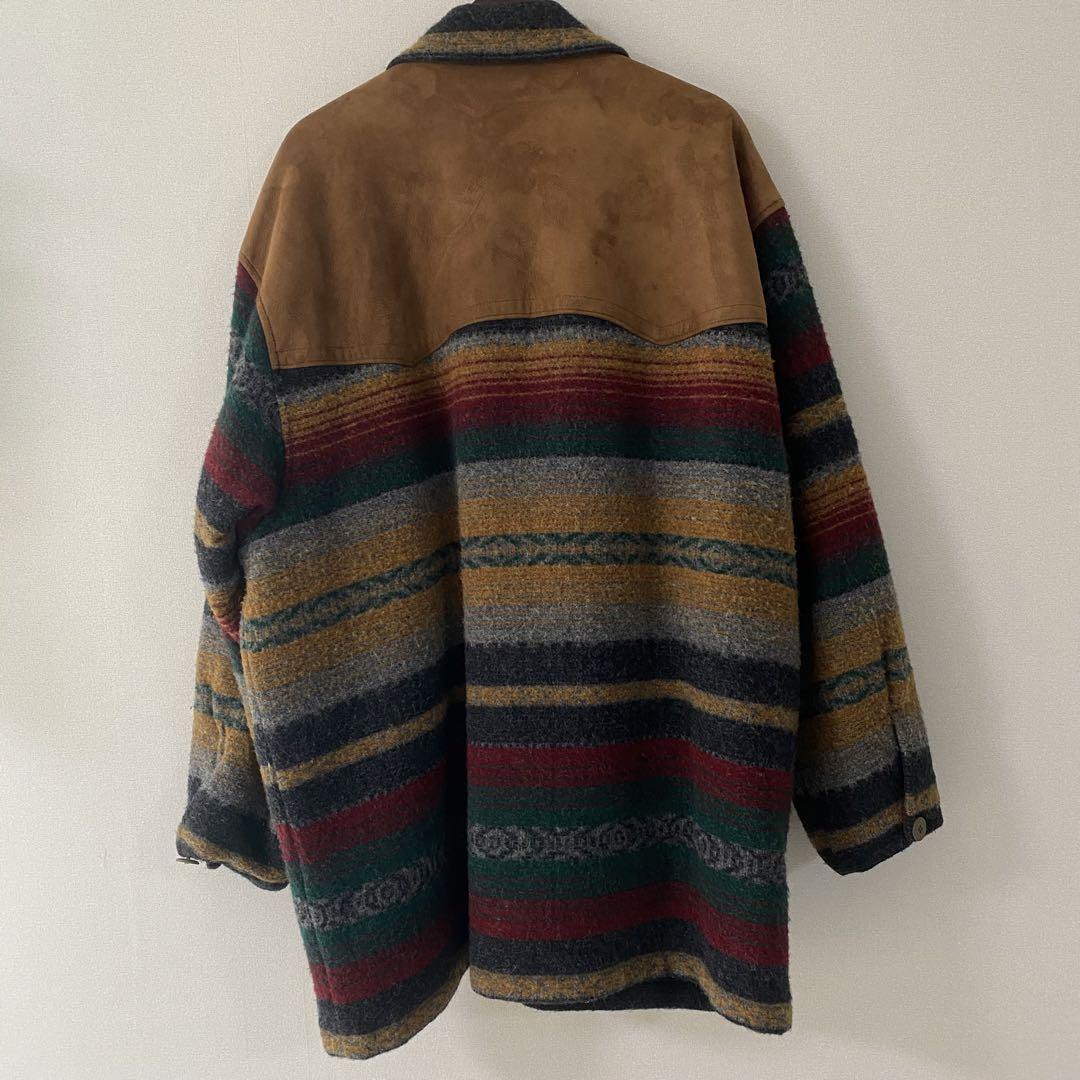 ジャケット・アウター WOOLRICH Native Pattern Wool Long Coat