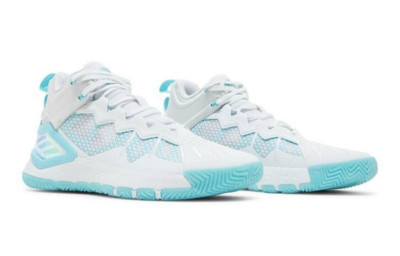 ADIDAS D ROSE SON OF CHI BASKETBALL SHOES SIZE 7 WHITE/AQUA BLUE GY3264