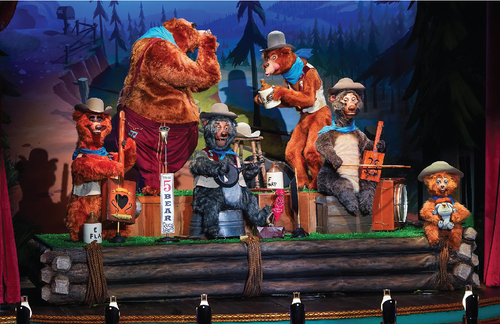 Walt Disney World Country Bears Jamboree Five 5 Bear Rugs Band New Show Poster - Picture 3 of 4
