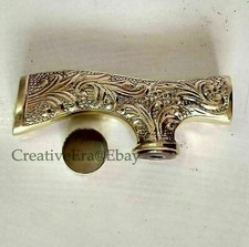 Victorian Brass Head For Walking Stick Brass Only Handle Fancy Cane Gift