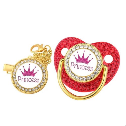 Luxury Princess & Prince Baby Bling Pacifier - Picture 11 of 13