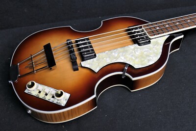 Hofner HCT-500/1-SB BEATLE BASS VINTAGE LOOK CONVERSION LaBELLA's & Tea Cups 