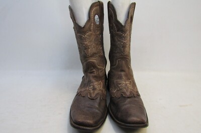 Denver Mountain Mens Size 9 D Brown Leather Buckaroo Cowboy Western Boots Denver Mountain Mens Size 9 D Brown Leather Buckaroo Cowboy  main image 3