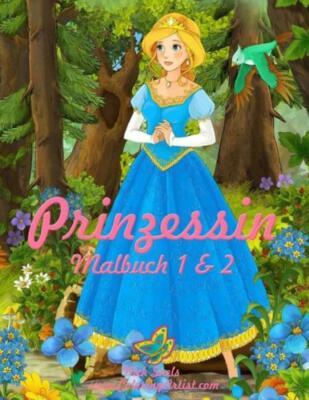 Prinzessin Malbuch 1 & 2