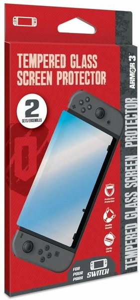 2Er-Pack GehäRteter Glasbildschirm-Schutz FüR Nintendo Switch Neu-image