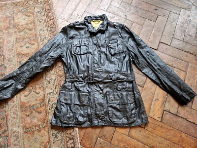 Vintage Damen Barbour International Duralinen Jacke UK14