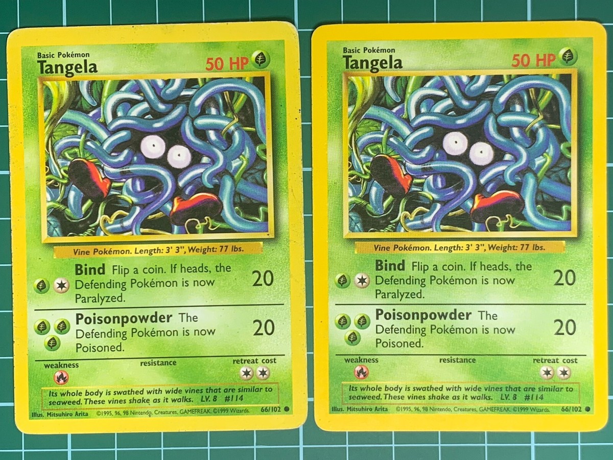2x Tangela Base Set 66/102 Common Pokemon Card WOTC 1999 | eBay